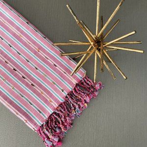 Sand Free Bohemian Pink Turkish Towels - 100% Cotton Boho Beach Bath Towel